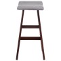 Light gray fabric kitchen stool by vidaXL, Kitchen stools - Ref: Foro24-249581, Price: 55,66 €, Discount: %