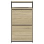 Zapatero de madera de ingeniería roble Sonoma 60x34x112 cm de , Zapateros y organizadores de calzado - Ref: Foro24-840030, Pr...