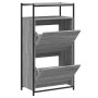 Zapatero de madera de ingeniería gris Sonoma 60x34x112 cm de , Zapateros y organizadores de calzado - Ref: Foro24-840032, Pre...