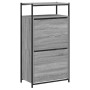 Zapatero de madera de ingeniería gris Sonoma 60x34x112 cm de , Zapateros y organizadores de calzado - Ref: Foro24-840032, Pre...