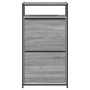 Zapatero de madera de ingeniería gris Sonoma 60x34x112 cm de , Zapateros y organizadores de calzado - Ref: Foro24-840032, Pre...