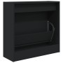 Zapatero de madera de ingeniería negro 60x21x57 cm de , Zapateros y organizadores de calzado - Ref: Foro24-839883, Precio: 45...