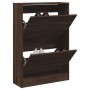 Oak brown engineered wood shoe rack 60x21x87.5 cm by , Shoe racks and shoe organizers - Ref: Foro24-839895, Price: 90,50 €, D...