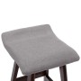 Light gray fabric kitchen stool by vidaXL, Kitchen stools - Ref: Foro24-249581, Price: 55,66 €, Discount: %