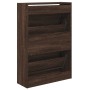 Oak brown engineered wood shoe rack 60x21x87.5 cm by , Shoe racks and shoe organizers - Ref: Foro24-839895, Price: 90,50 €, D...