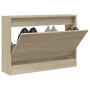 Sonoma oak engineered wood shoe rack 80x21x57 cm by , Shoe racks and shoe organizers - Ref: Foro24-839912, Price: 54,24 €, Di...