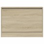 Zapatero de madera de ingeniería roble Sonoma 80x21x57 cm de , Zapateros y organizadores de calzado - Ref: Foro24-839912, Pre...