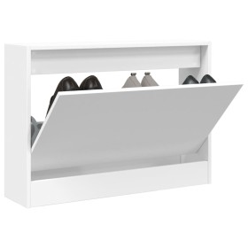 White engineered wood shoe rack 80x21x57 cm by , Shoe racks and shoe organizers - Ref: Foro24-839910, Price: 55,81 €, Discoun...