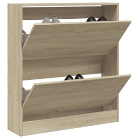 Sonoma Oak Engineered Wood Shoe Rack 80x21x87.5 cm by , Shoe racks and shoe organizers - Ref: Foro24-839919, Price: 71,72 €, ...