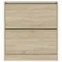 Zapatero de madera de ingeniería roble Sonoma 80x21x87,5 cm de , Zapateros y organizadores de calzado - Ref: Foro24-839919, P...