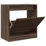 Oak brown engineered wood shoe rack 60x34x63.5 cm by , Shoe racks and shoe organizers - Ref: Foro24-839944, Price: 87,93 €, D...