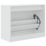 White engineered wood shoe rack 80x34x63 cm by , Shoe racks and shoe organizers - Ref: Foro24-839959, Price: 67,13 €, Discoun...