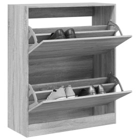 Sonoma Gray Engineered Wood Shoe Rack 80x34x96.5 cm by , Shoe racks and shoe organizers - Ref: Foro24-839971, Price: 115,99 €...