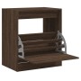 Oak brown engineered wood shoe rack 60x42x69 cm by , Shoe racks and shoe organizers - Ref: Foro24-839986, Price: 53,99 €, Dis...