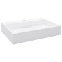 Lavabo 60x38x11 cm resina mineral/mármol blanco de vidaXL, Lavabos - Ref: Foro24-144064, Precio: 127,23 €, Descuento: %