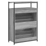 Zapatero de madera de ingeniería gris Sonoma 75x34x112 cm de , Zapateros y organizadores de calzado - Ref: Foro24-840037, Pre...