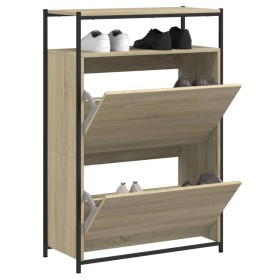 Sonoma oak engineered wood shoe rack 75x34x112 cm by , Shoe racks and shoe organizers - Ref: Foro24-840035, Price: 105,14 €, ...