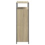 Zapatero de madera de ingeniería roble Sonoma 75x34x112 cm de , Zapateros y organizadores de calzado - Ref: Foro24-840035, Pr...