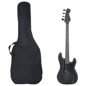 Electric bass for beginners with black case 4/4 46" by , Guitars - Ref: Foro24-70185, Price: 171,99 €, Discount: %