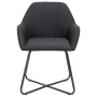 Dining chairs 2 units black fabric by vidaXL, dining chairs - Ref: Foro24-249813, Price: 170,99 €, Discount: %