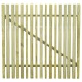 Garden gate made of impregnated pine wood stakes 100x100cm by , garden gates - Ref: Foro24-45140, Price: 58,23 €, Discount: %