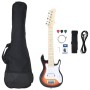 Children's electric guitar with brown and white case 3/4 30" by , Guitars - Ref: Foro24-70195, Price: 107,13 €, Discount: %