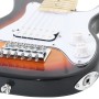 Children's electric guitar with brown and white case 3/4 30" by , Guitars - Ref: Foro24-70195, Price: 107,13 €, Discount: %