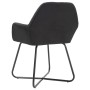 Dining chairs 2 units black fabric by vidaXL, dining chairs - Ref: Foro24-249813, Price: 170,99 €, Discount: %