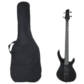 Electric bass for beginners with case black 4/4 46" by , Guitars - Ref: Foro24-70181, Price: 147,99 €, Discount: %