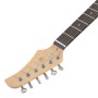 Beginner electric guitar with white brown case 4/4 39" by , Guitars - Ref: Foro24-70192, Price: 132,51 €, Discount: %