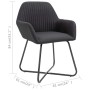 Dining chairs 2 units black fabric by vidaXL, dining chairs - Ref: Foro24-249813, Price: 170,99 €, Discount: %