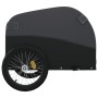 Black iron bicycle trailer 30 kg by , Bicycle trailers - Ref: Foro24-94122, Price: 82,35 €, Discount: %