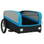 Black and blue iron bicycle trailer 45 kg by , Bicycle trailers - Ref: Foro24-94044, Price: 82,99 €, Discount: %