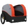 Black and orange iron bicycle trailer 30 kg by , Bicycle trailers - Ref: Foro24-94117, Price: 76,99 €, Discount: %