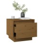 Honey brown solid pine wood bedside table 35x34x32 cm by vidaXL, Nightstands - Ref: Foro24-813401, Price: 32,99 €, Discount: %