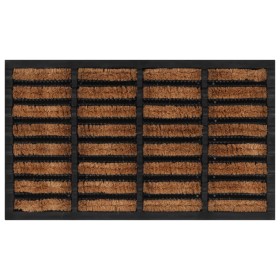 Rectangular rubber and coconut fiber doormat 45x75 cm by , Doormats - Ref: Foro24-155665, Price: 28,99 €, Discount: %