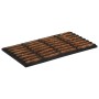 Rectangular rubber and coconut fiber doormat 45x75 cm by , Doormats - Ref: Foro24-155665, Price: 28,99 €, Discount: %