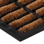 Rectangular rubber and coconut fiber doormat 45x75 cm by , Doormats - Ref: Foro24-155665, Price: 28,99 €, Discount: %