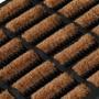 Rectangular rubber and coconut fiber doormat 45x75 cm by , Doormats - Ref: Foro24-155665, Price: 28,99 €, Discount: %