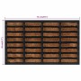 Rectangular rubber and coconut fiber doormat 45x75 cm by , Doormats - Ref: Foro24-155665, Price: 28,99 €, Discount: %