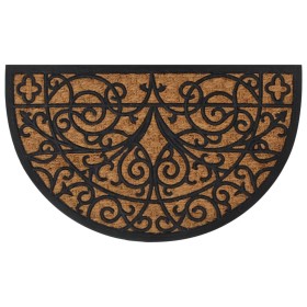 Semicircular rubber and coconut fiber doormat 45x75 cm by , Doormats - Ref: Foro24-155667, Price: 16,96 €, Discount: %