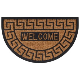 Semicircular rubber and coconut fiber doormat 45x75 cm by , Doormats - Ref: Foro24-155885, Price: 16,99 €, Discount: %