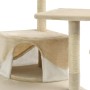 Cat scratcher with 203 cm beige and white sisal post by , Cat furniture - Ref: Foro24-170527, Price: 122,31 €, Discount: %