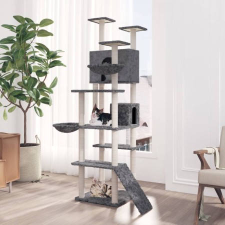 Cat scratcher with dark gray sisal posts 191 cm by , Cat furniture - Ref: Foro24-171596, Price: 107,52 €, Discount: %