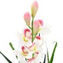 Artificial orchid plant with green pot 100 cm by , artificial flora - Ref: Foro24-245952, Price: 51,99 €, Discount: %