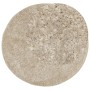 Alfombra pelo largo aspecto brillante ISTAN beige Ø 120 cm de , Alfombras - Ref: Foro24-375659, Precio: 40,62 €, Descuento: %