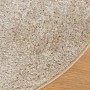 Alfombra pelo largo aspecto brillante ISTAN beige Ø 120 cm de , Alfombras - Ref: Foro24-375659, Precio: 40,62 €, Descuento: %