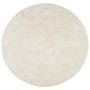 ISTAN cream long pile shiny appearance rug, Ø 120 cm by , Rugs - Ref: Foro24-375671, Price: 40,62 €, Discount: %