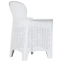 Garden chairs with cushions 2 pcs white rattan look plastic by vidaXL, Garden chairs - Ref: Foro24-45598, Price: 204,53 €, Di...