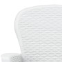 Garden chairs with cushions 2 pcs white rattan look plastic by vidaXL, Garden chairs - Ref: Foro24-45598, Price: 204,53 €, Di...